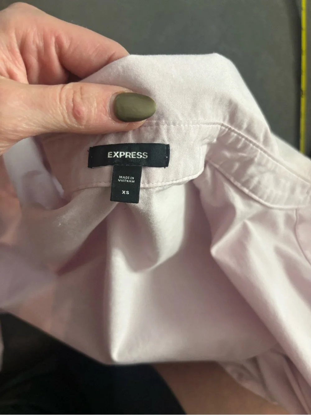 Express Pale Pink Collared Button-Down - Picture 8 of 9
